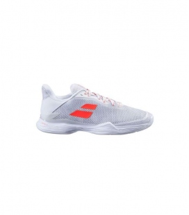 BABOLAT JET TERE CLAY WHITE/LIVING CORAL