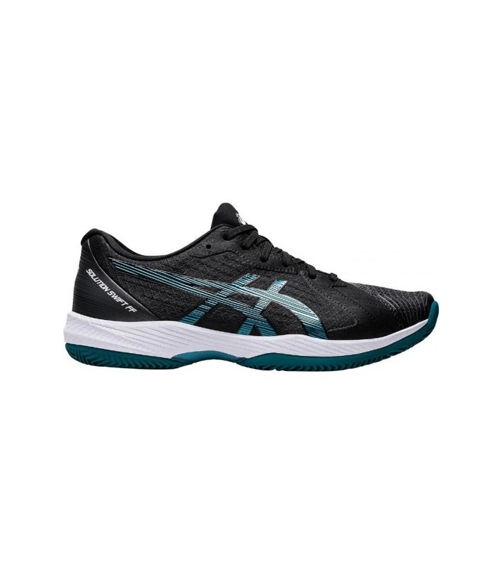 ASICS SOLUTION SWIFT FF CLAY BLACK MISTY PINE Diseño y comodidad